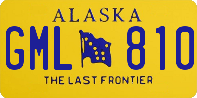 AK license plate GML810