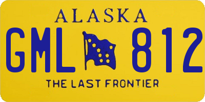 AK license plate GML812
