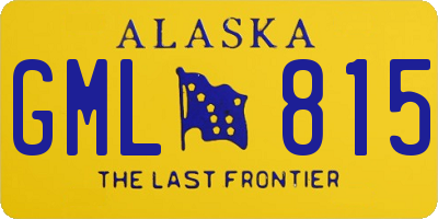 AK license plate GML815