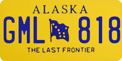AK license plate GML818