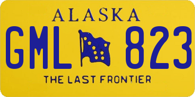 AK license plate GML823