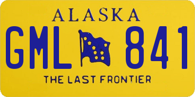 AK license plate GML841