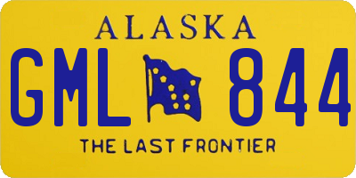 AK license plate GML844