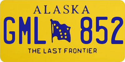 AK license plate GML852