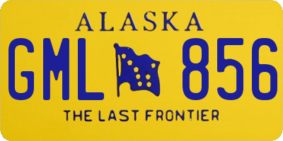 AK license plate GML856