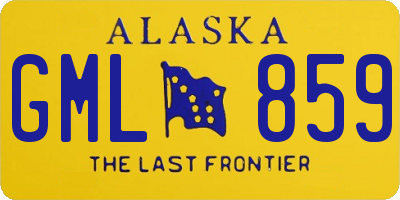 AK license plate GML859