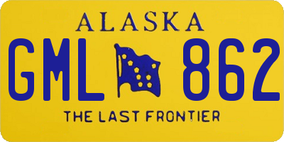 AK license plate GML862