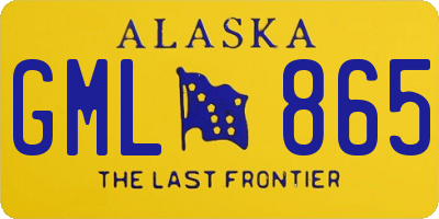 AK license plate GML865