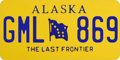 AK license plate GML869