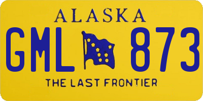 AK license plate GML873