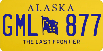 AK license plate GML877
