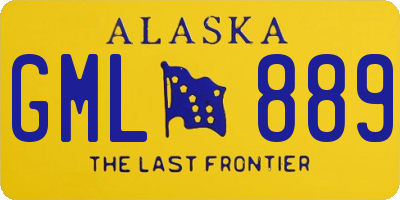 AK license plate GML889