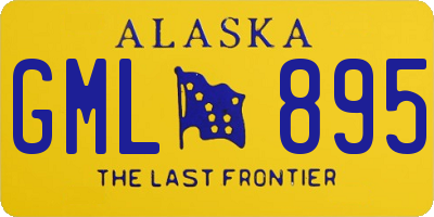 AK license plate GML895