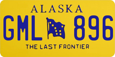 AK license plate GML896