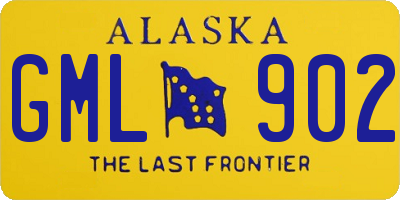 AK license plate GML902