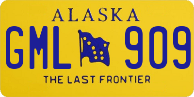 AK license plate GML909