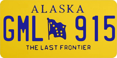 AK license plate GML915