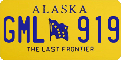 AK license plate GML919