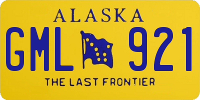 AK license plate GML921