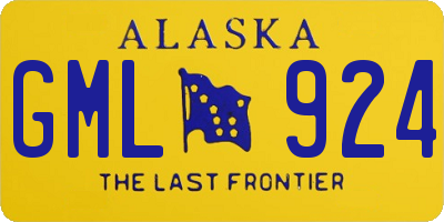 AK license plate GML924