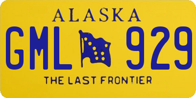 AK license plate GML929