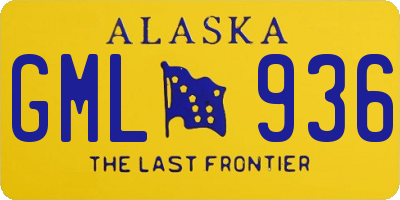 AK license plate GML936