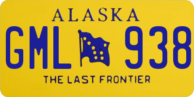 AK license plate GML938
