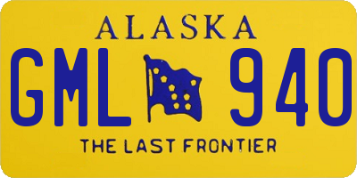 AK license plate GML940