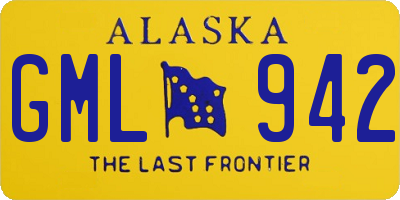AK license plate GML942