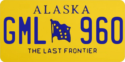 AK license plate GML960