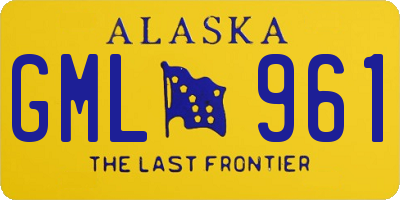 AK license plate GML961