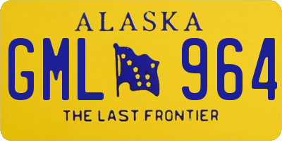 AK license plate GML964