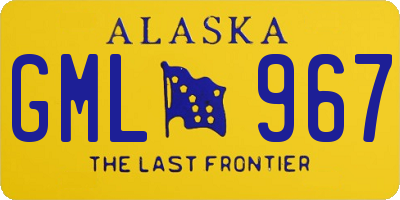AK license plate GML967