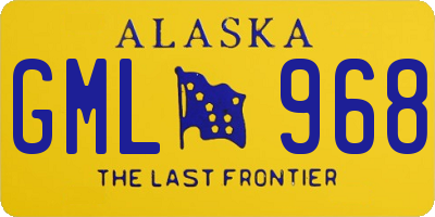 AK license plate GML968