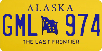 AK license plate GML974