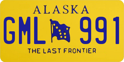 AK license plate GML991