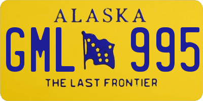 AK license plate GML995