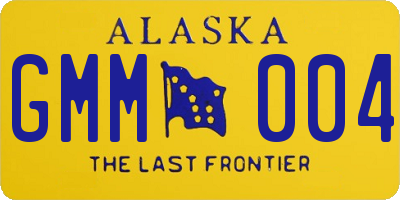 AK license plate GMM004