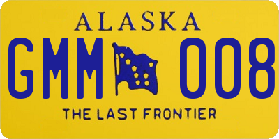 AK license plate GMM008