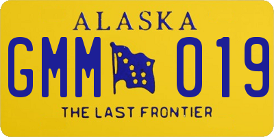AK license plate GMM019