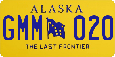 AK license plate GMM020