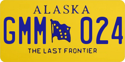 AK license plate GMM024