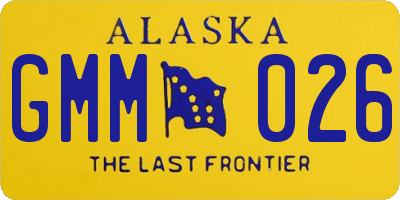 AK license plate GMM026