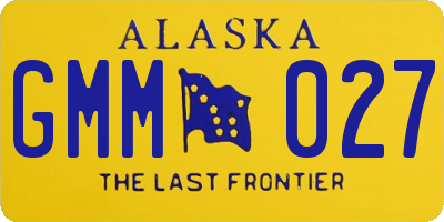 AK license plate GMM027