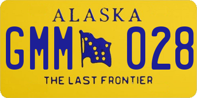 AK license plate GMM028