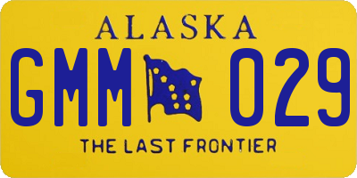 AK license plate GMM029
