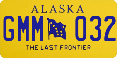 AK license plate GMM032
