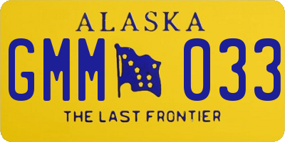 AK license plate GMM033