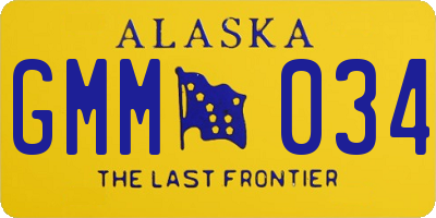 AK license plate GMM034