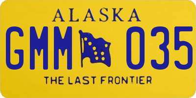 AK license plate GMM035